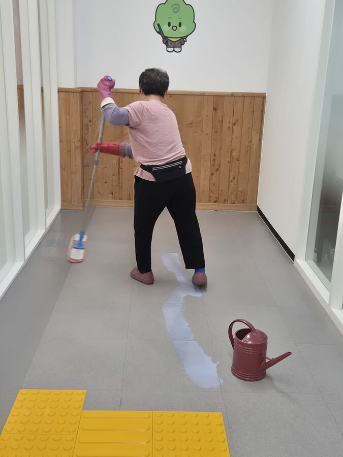 송도사무실왁스청소 작업 현장 3